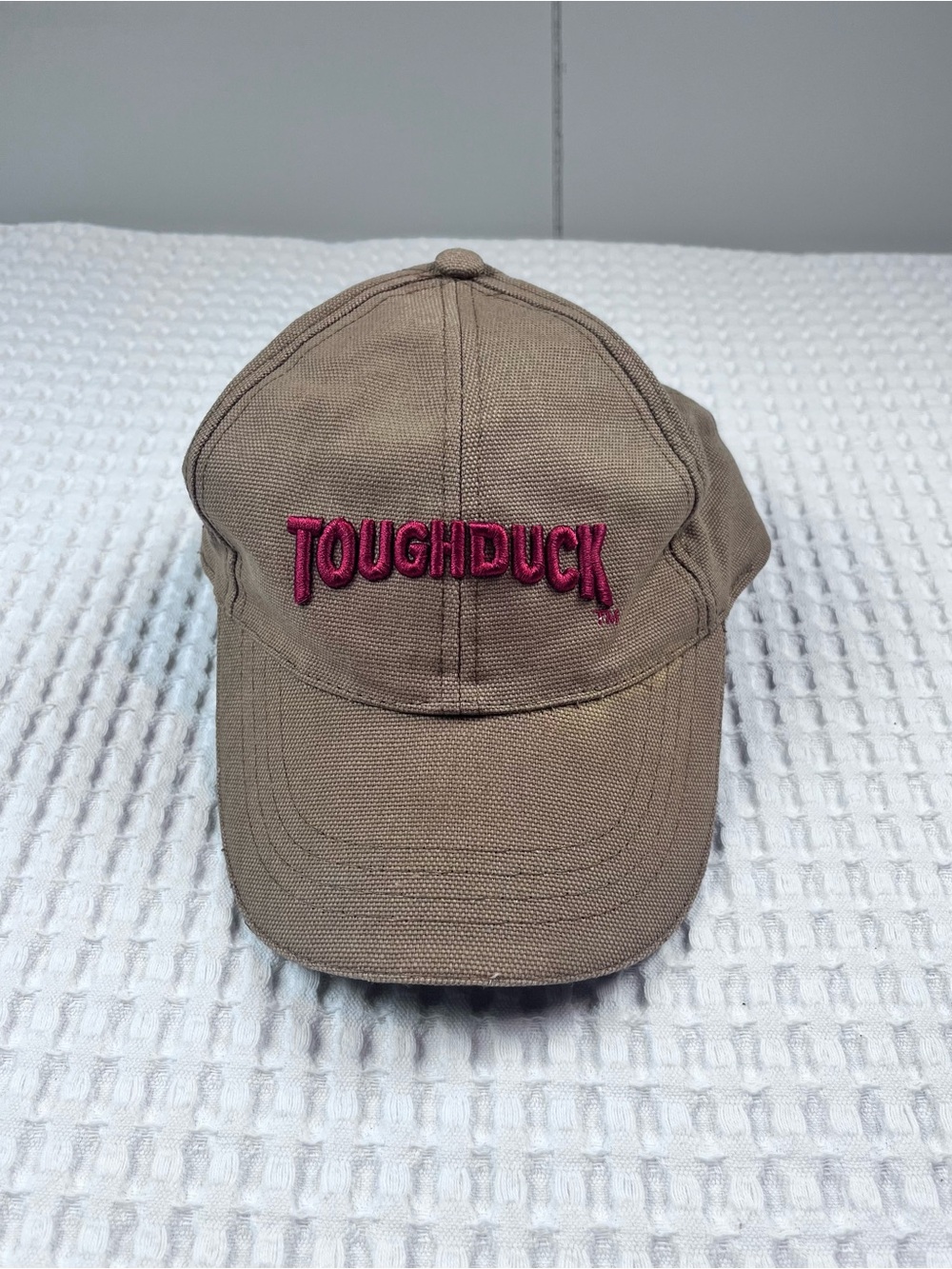 Tough Duck Brown Canvas Baseball Cap | Adjustable Strap Back